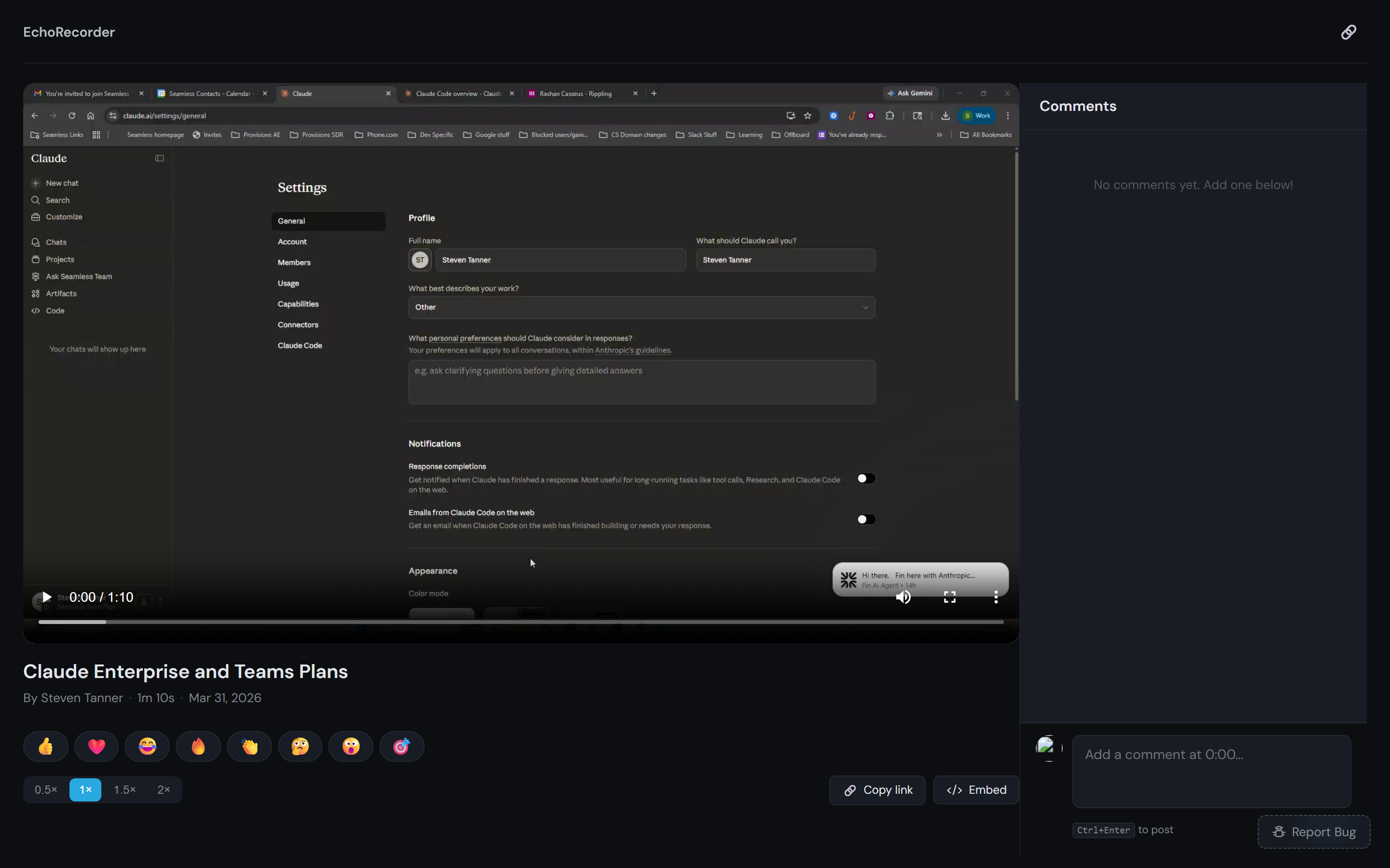 Branded viewer page